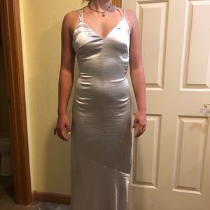 Silver long dress